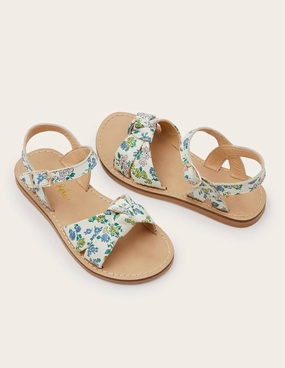 Leather Knot Sandals-Boto Pink Meadow Floral