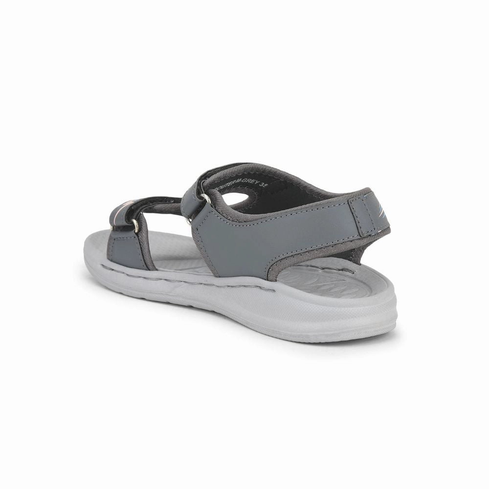 Lucy & Luke (Grey) Casual Sandal For Kids ROUTER-M By Liberty