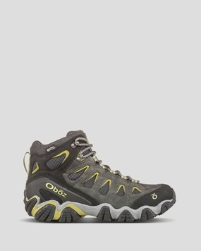 Men's Oboz Sawtooth II Mid Waterproof Hiking Boots - Dark Shadow/Woodbine Green