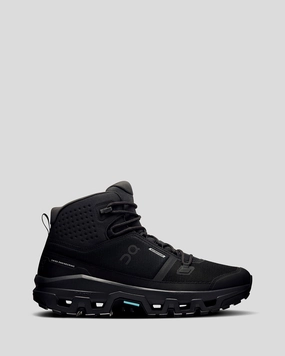 Men's On Running Cloudrock Waterproof Mid Hiking Boots - Black/Black