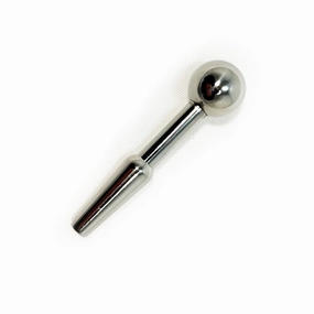 Metal Pleasure Play Hollow Urethral Sound - 2.5"