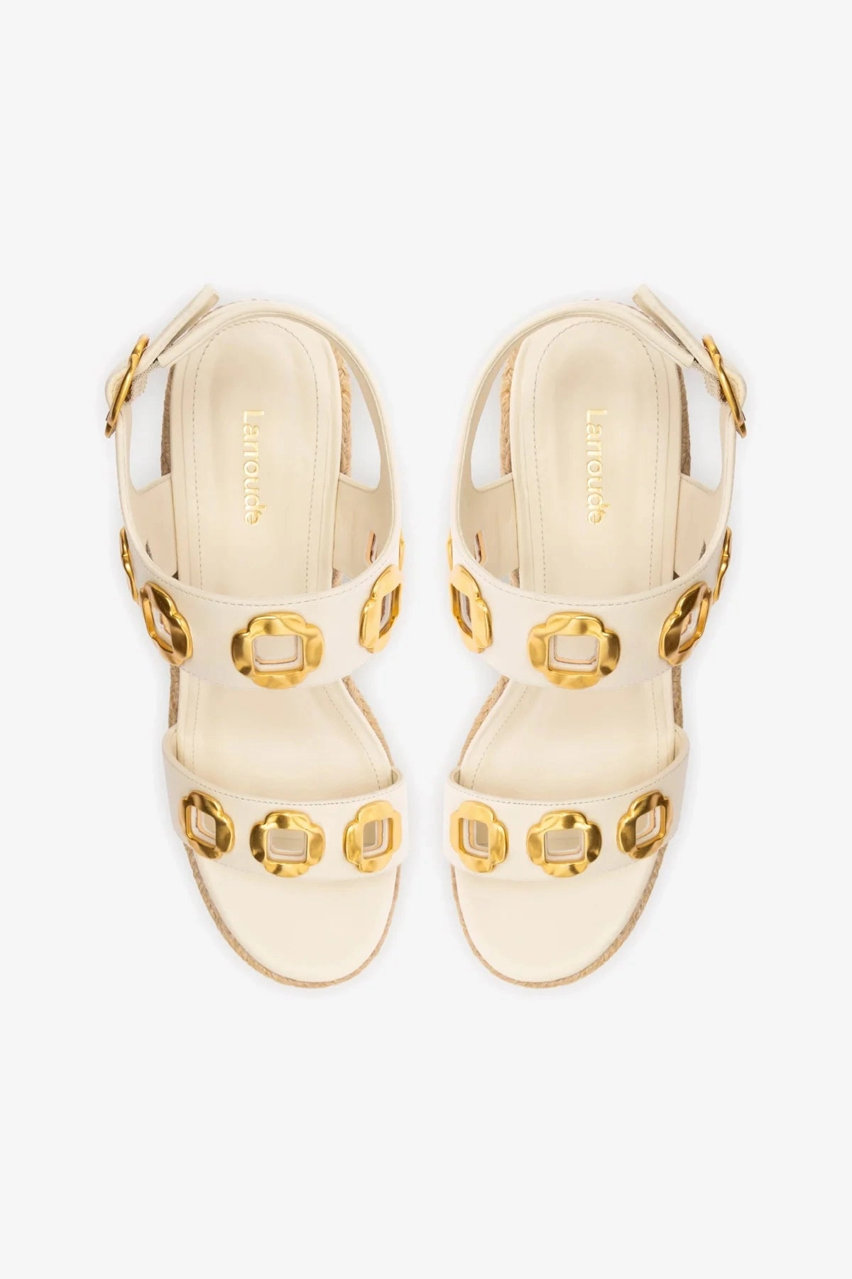 Milan Espadrille In Ivory Leather