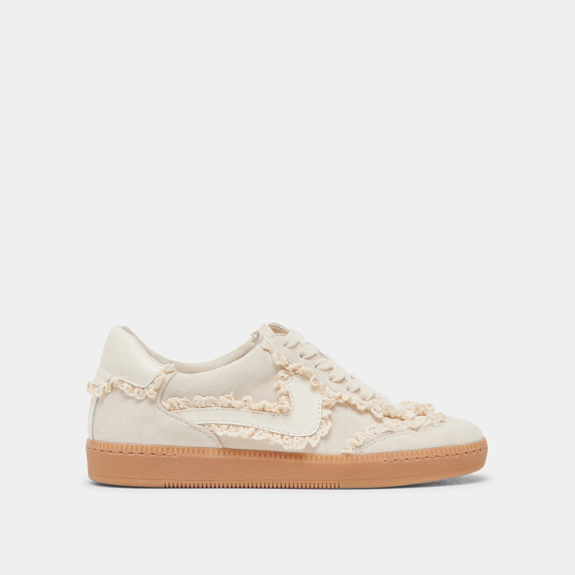 NOTICE LACE SNEAKERS IVORY   GOLD CHARM BUNDLE