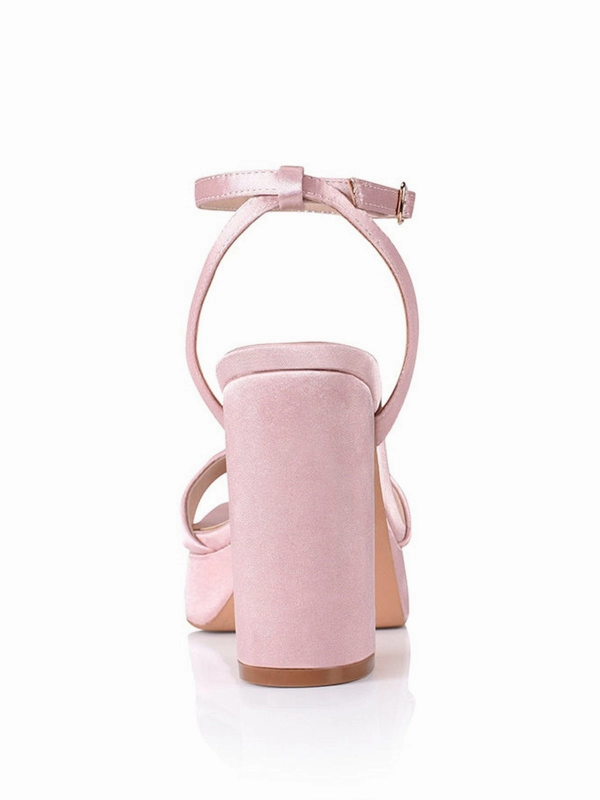 Orion Platform Heels - Pink Satin