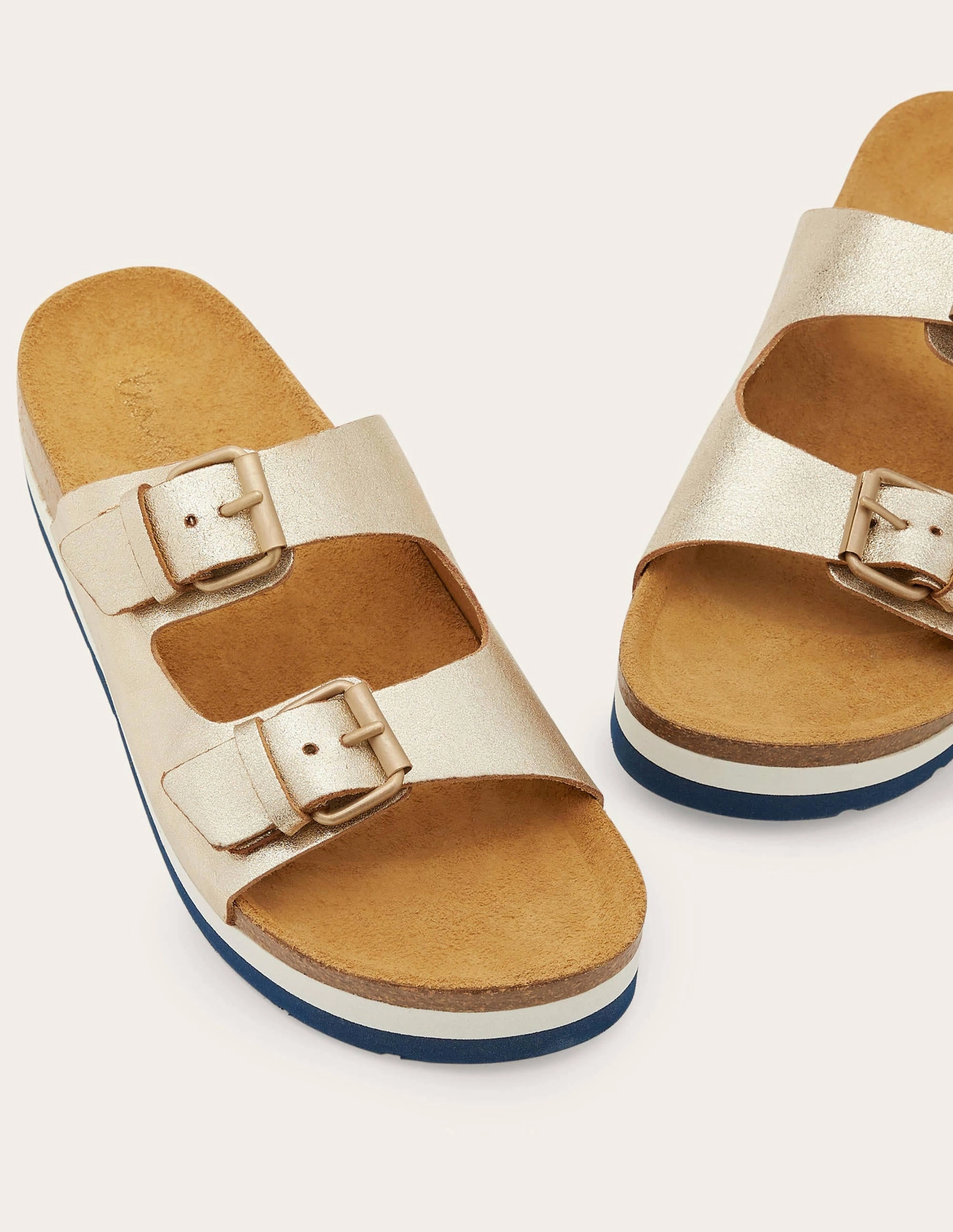 Ottoline Sandals-Light Gold Metallic