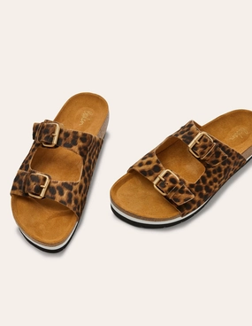 Ottoline Sandals-Tan Leopard