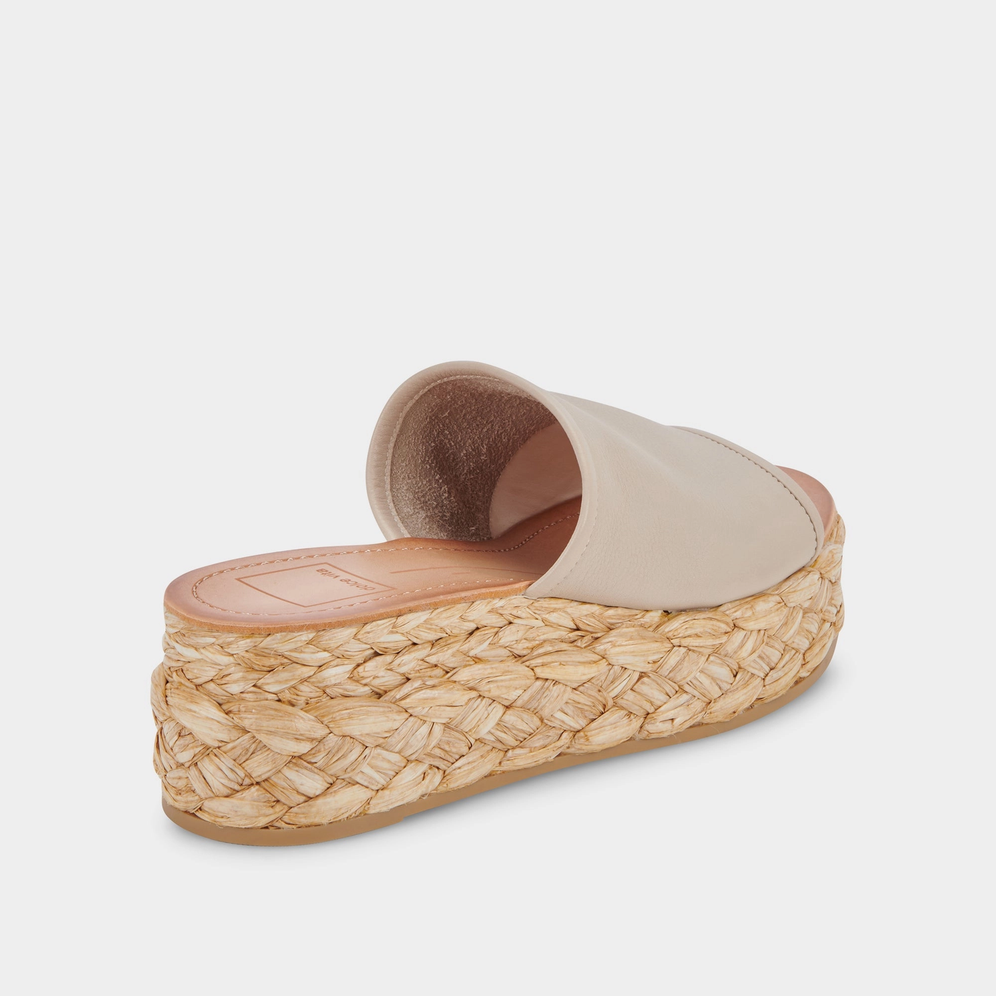 PABLOS WIDE SANDALS SAND LEATHER - re:vita
