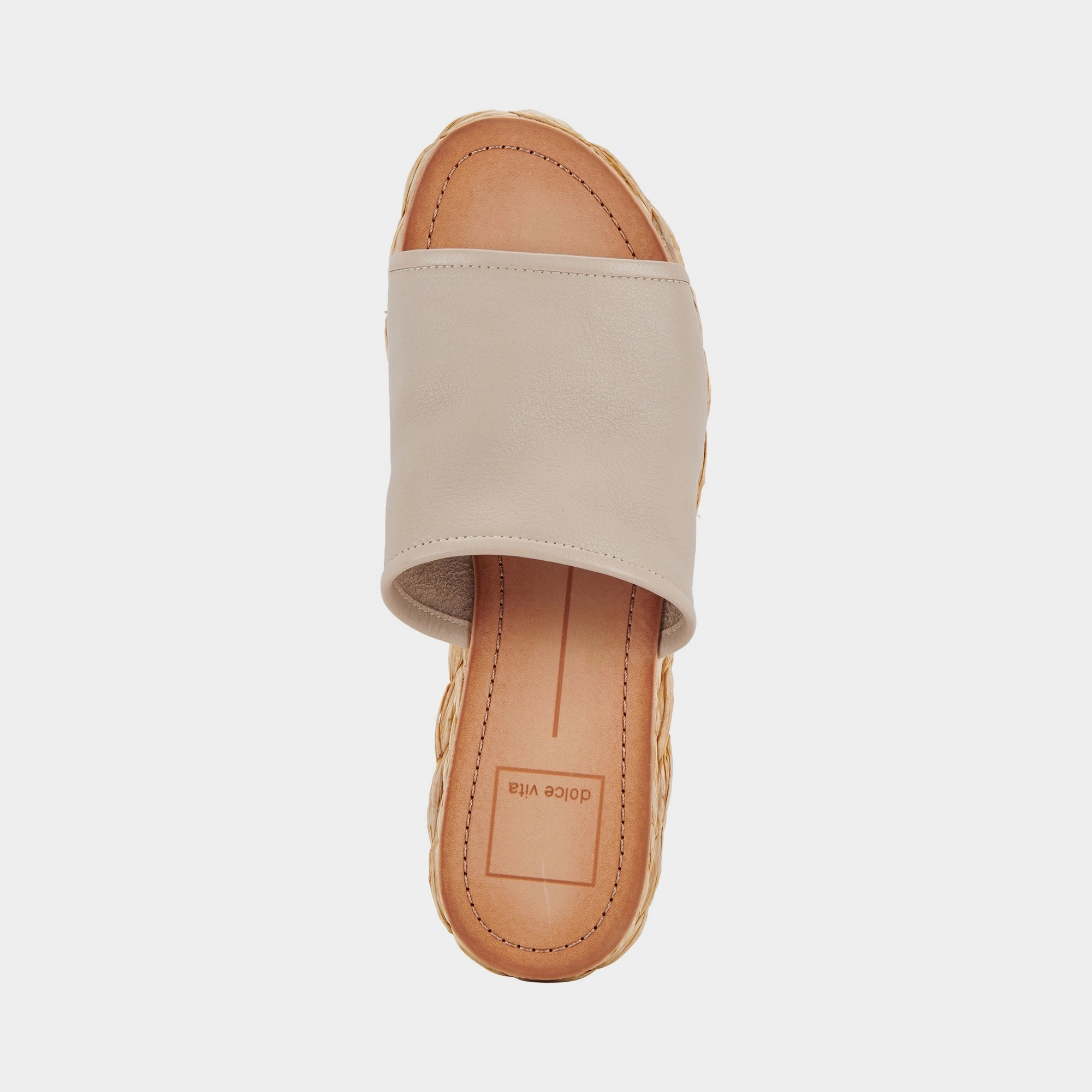 PABLOS WIDE SANDALS SAND LEATHER - re:vita