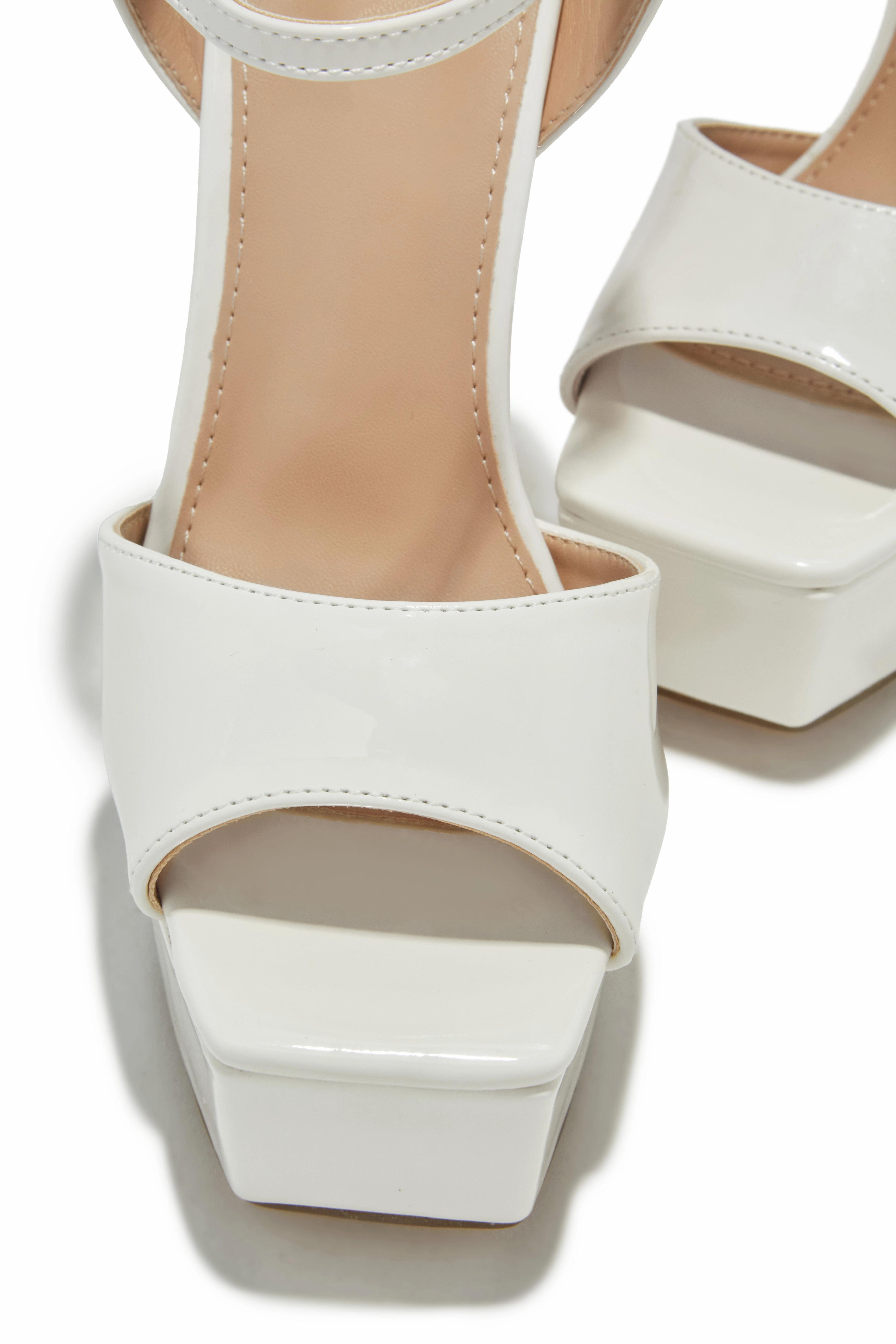 Paulina Platform High Heels - White