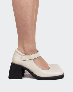 Queensway Off White Leather