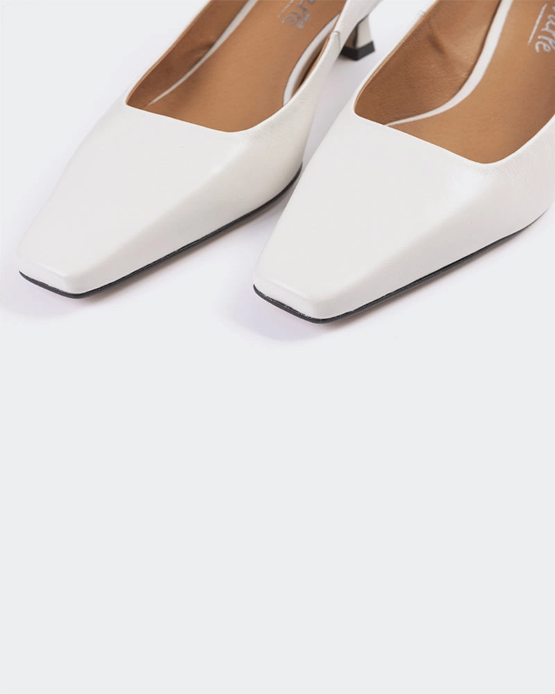 Sackett Off White Leather