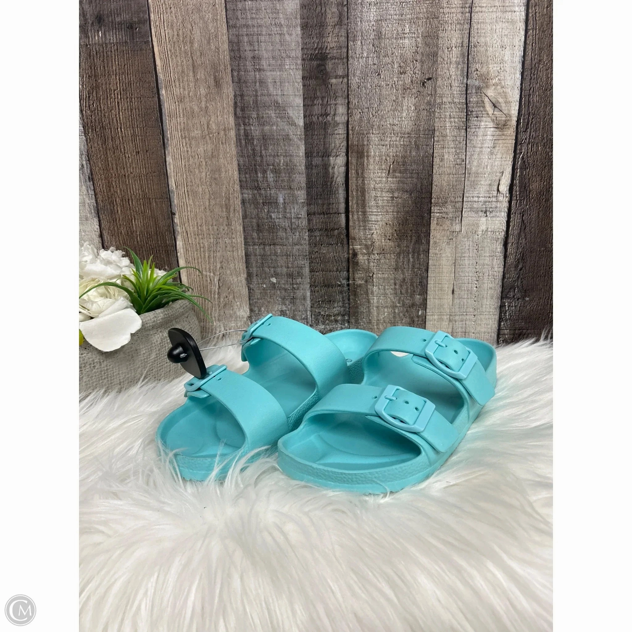Sandals Flats By Shade & Shore In Blue, Size: 7