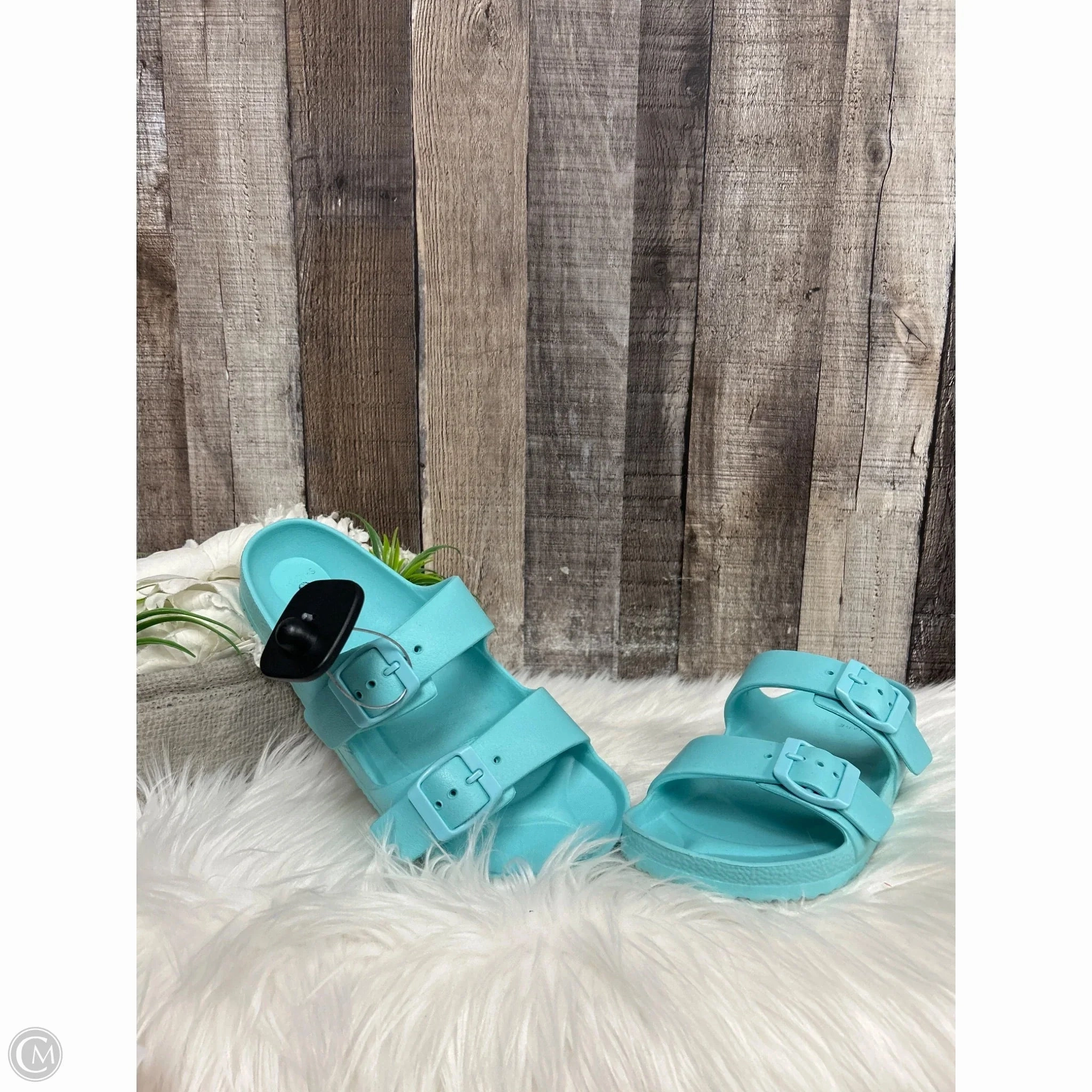 Sandals Flats By Shade & Shore In Blue, Size: 7