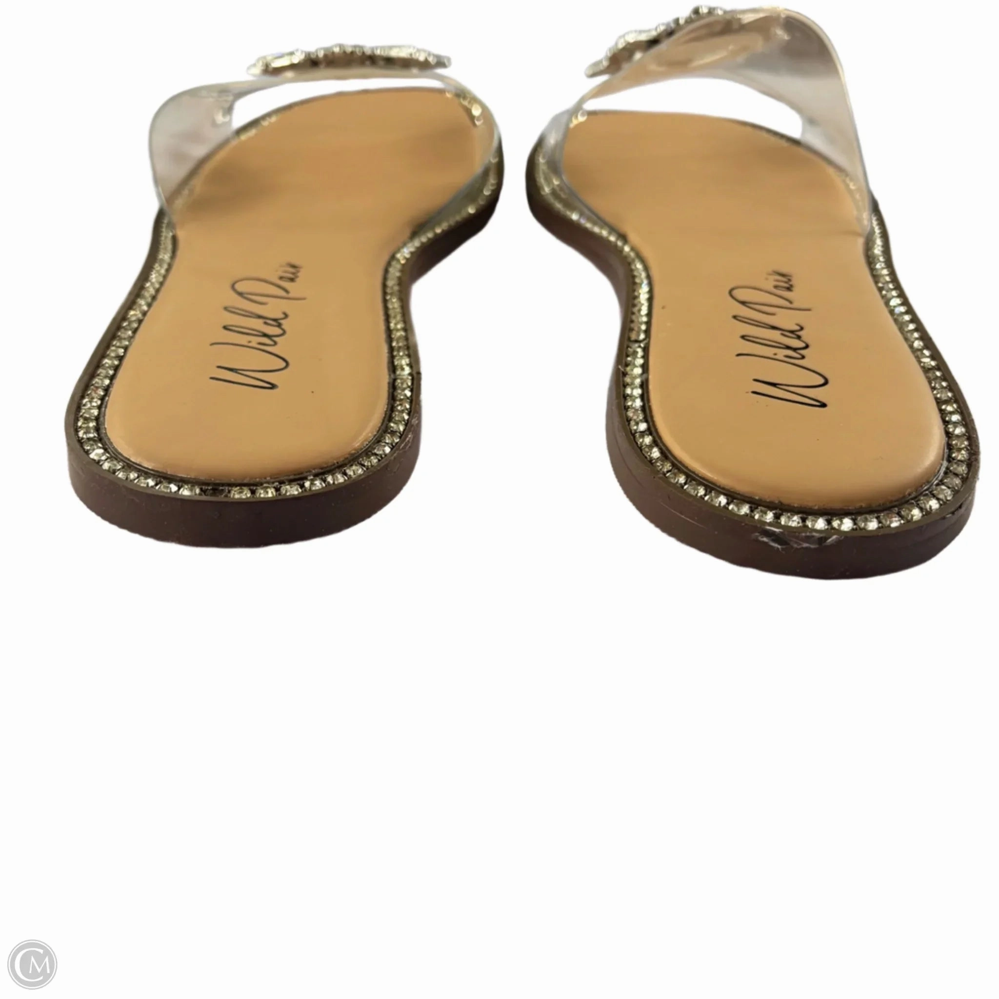 Sandals Flats By Wild Pair In Clear, Size: 9