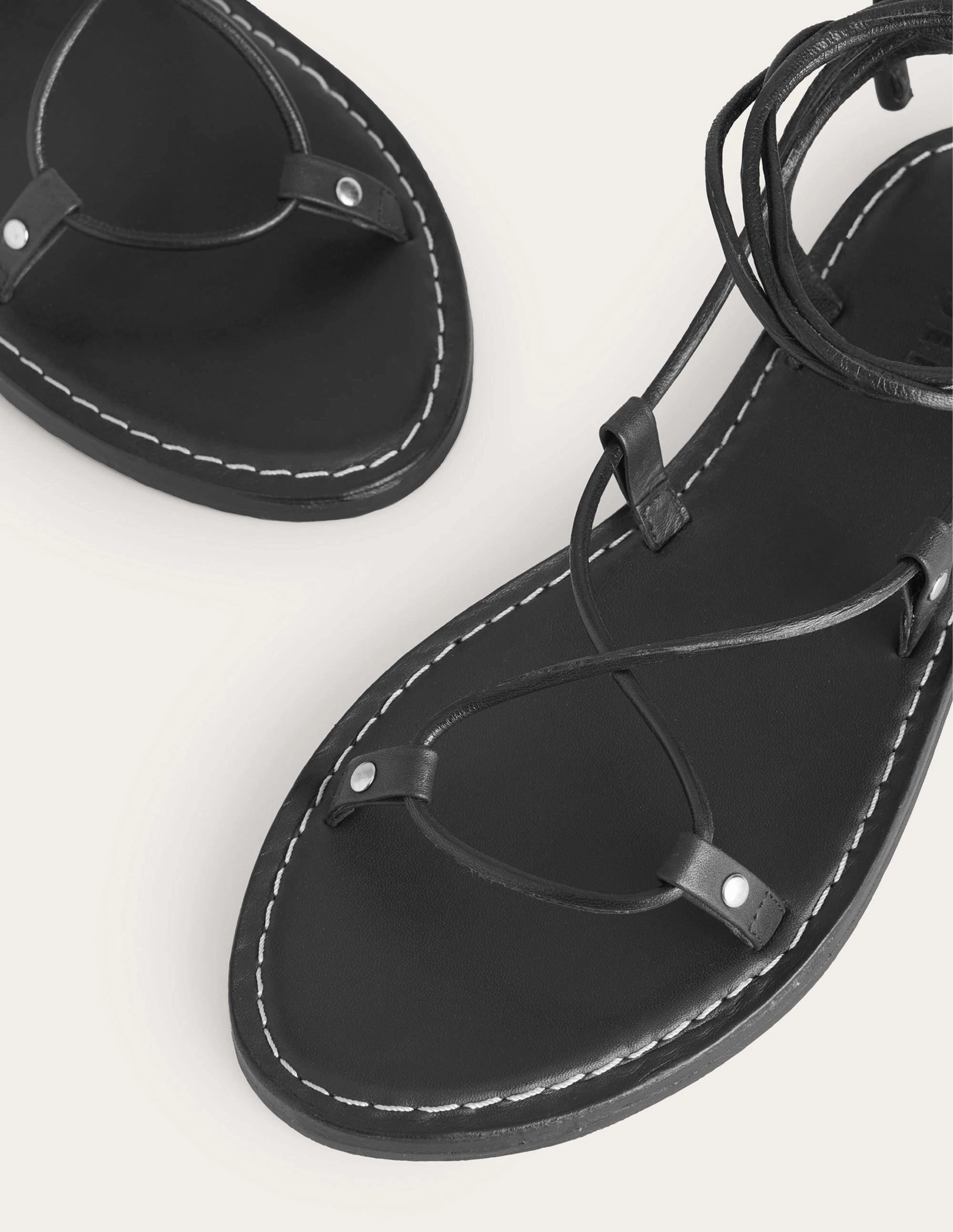 Scarf Wrap Sandals-Botanic Blush / Black
