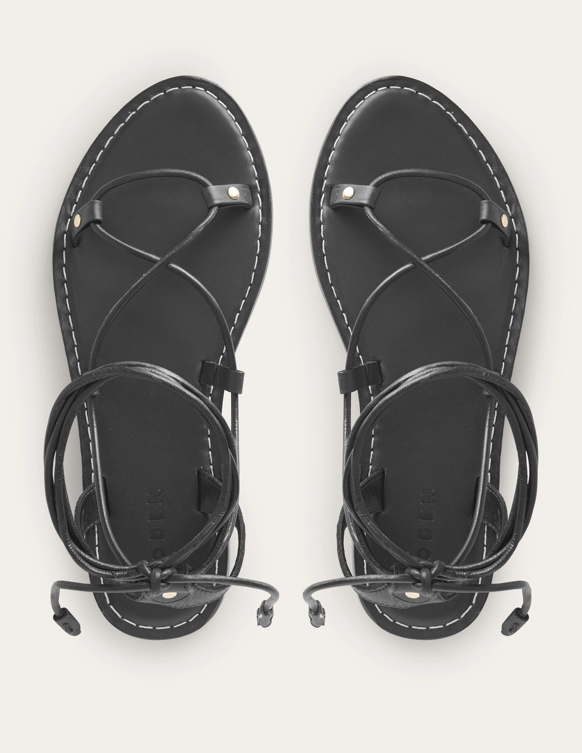 Scarf Wrap Sandals-Botanic Blush / Black