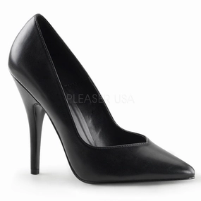 SEDUCE-420V  Black Faux Leather