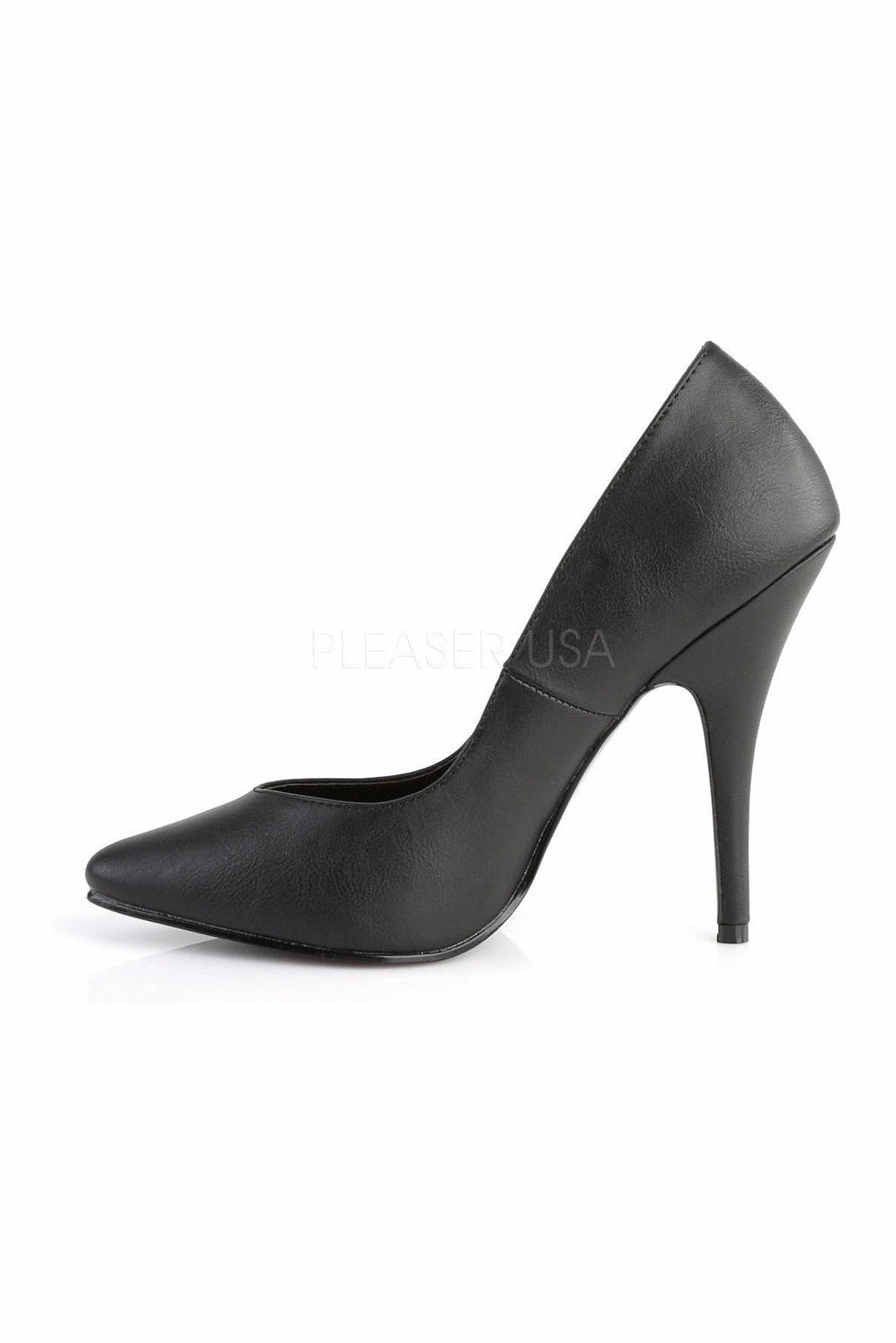 SEDUCE-420V Pump  | Black Faux Leather