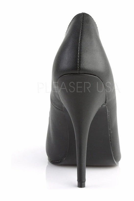SEDUCE-420V Pump  | Black Faux Leather