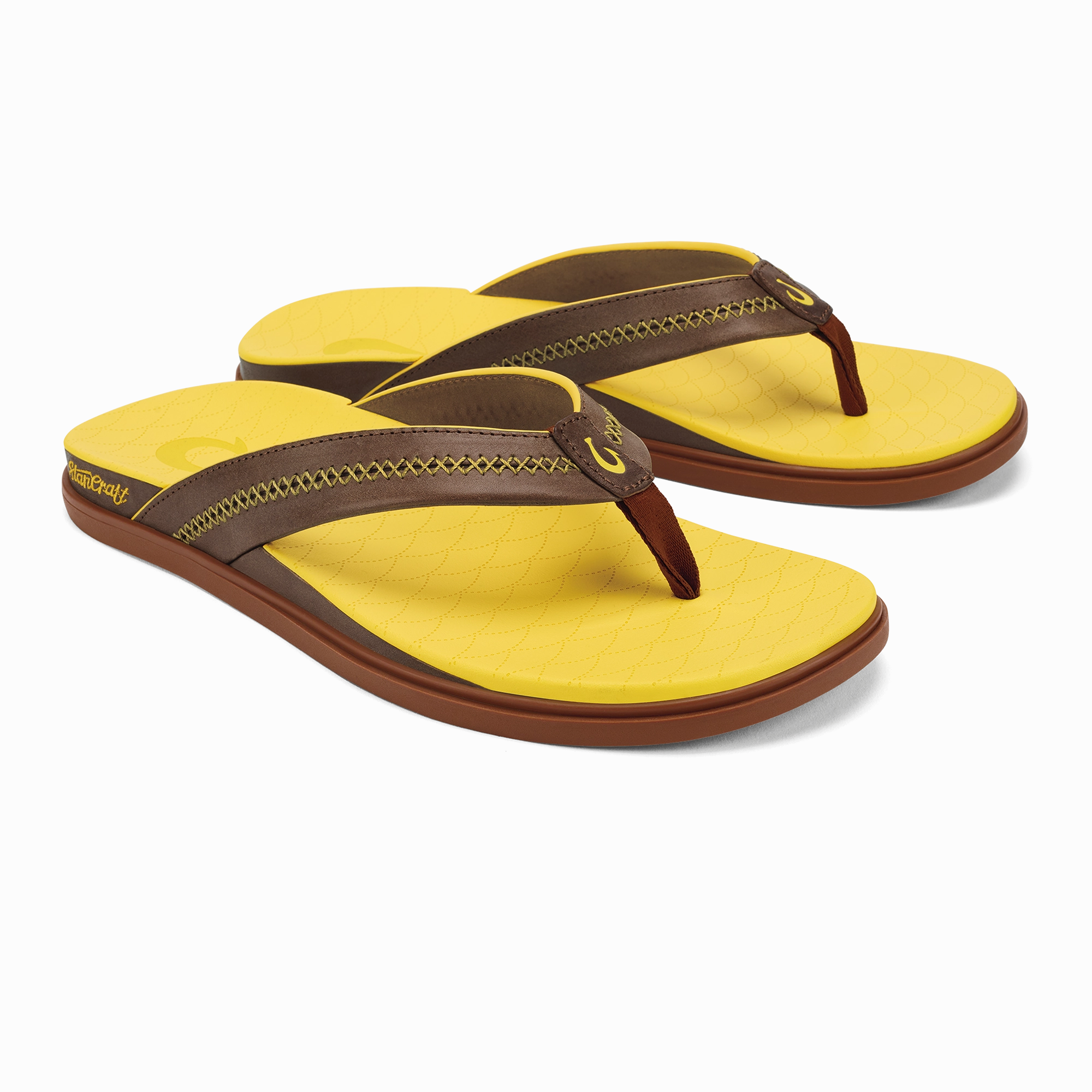 Shoreline  -  Brown Sugar / Yellow Hibiscus