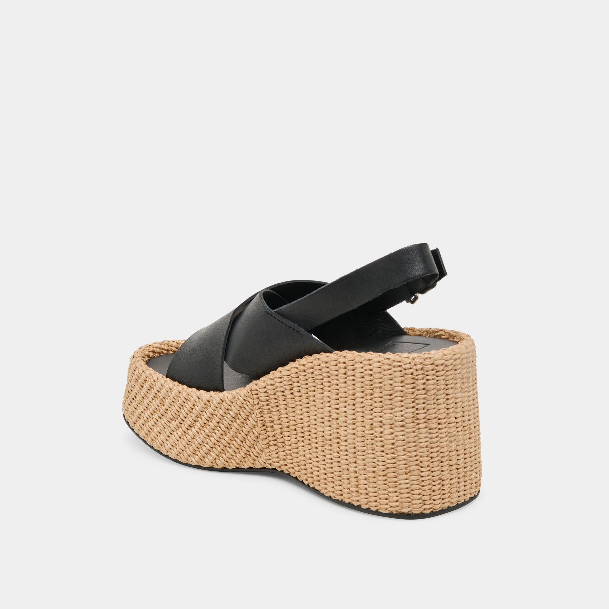 SKYLAR WEDGES BLACK LEATHER