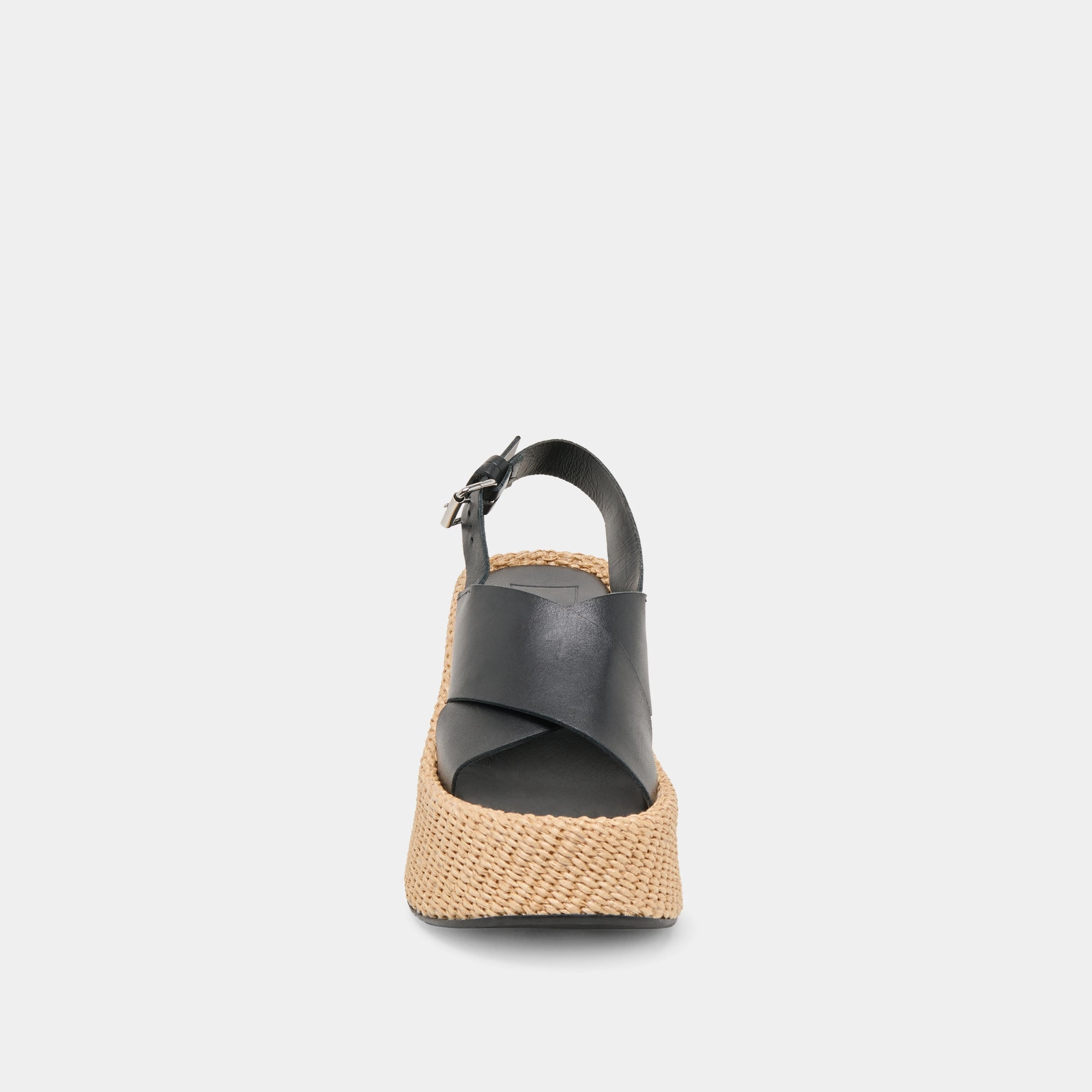 SKYLAR WEDGES BLACK LEATHER