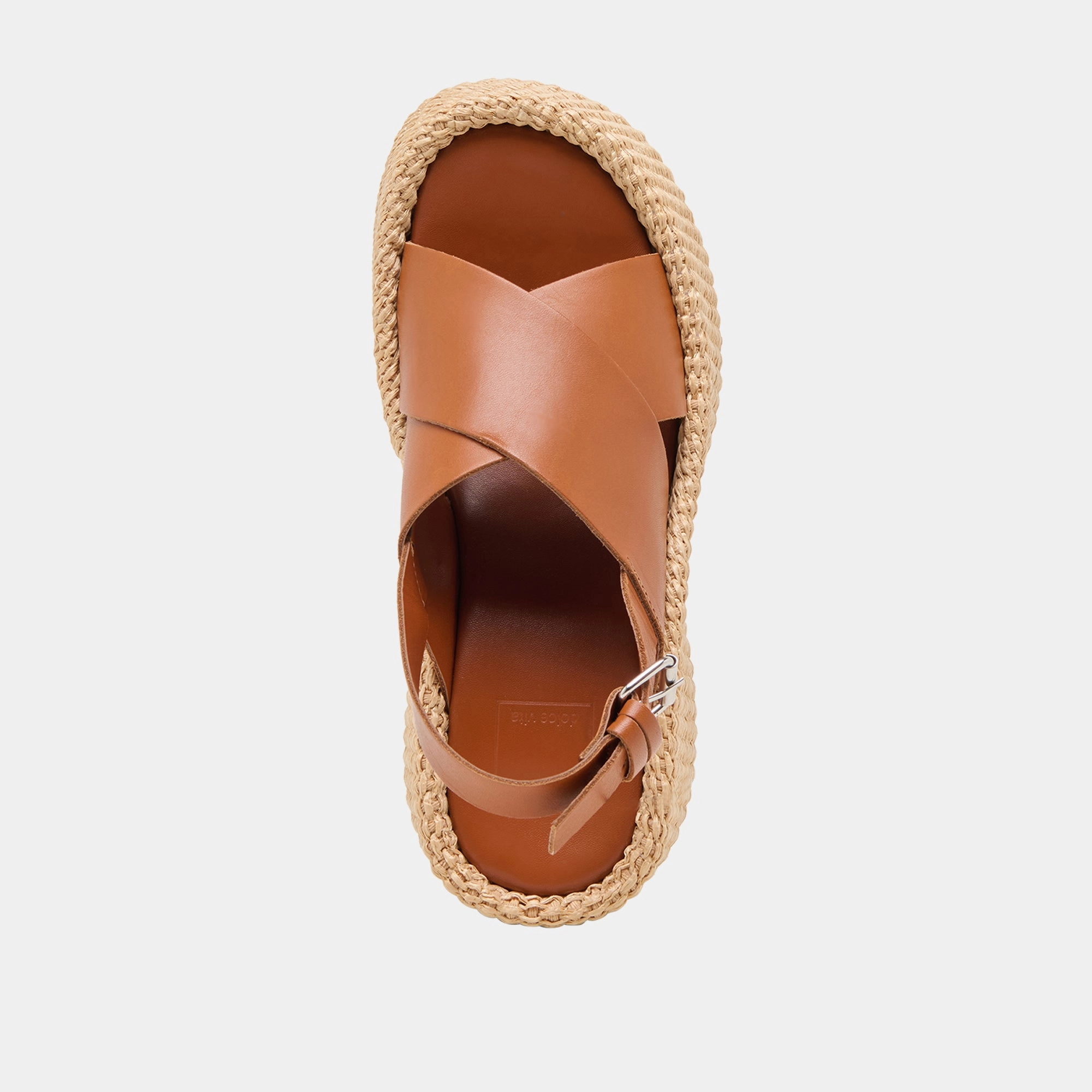 SKYLAR WEDGES BROWN LEATHER