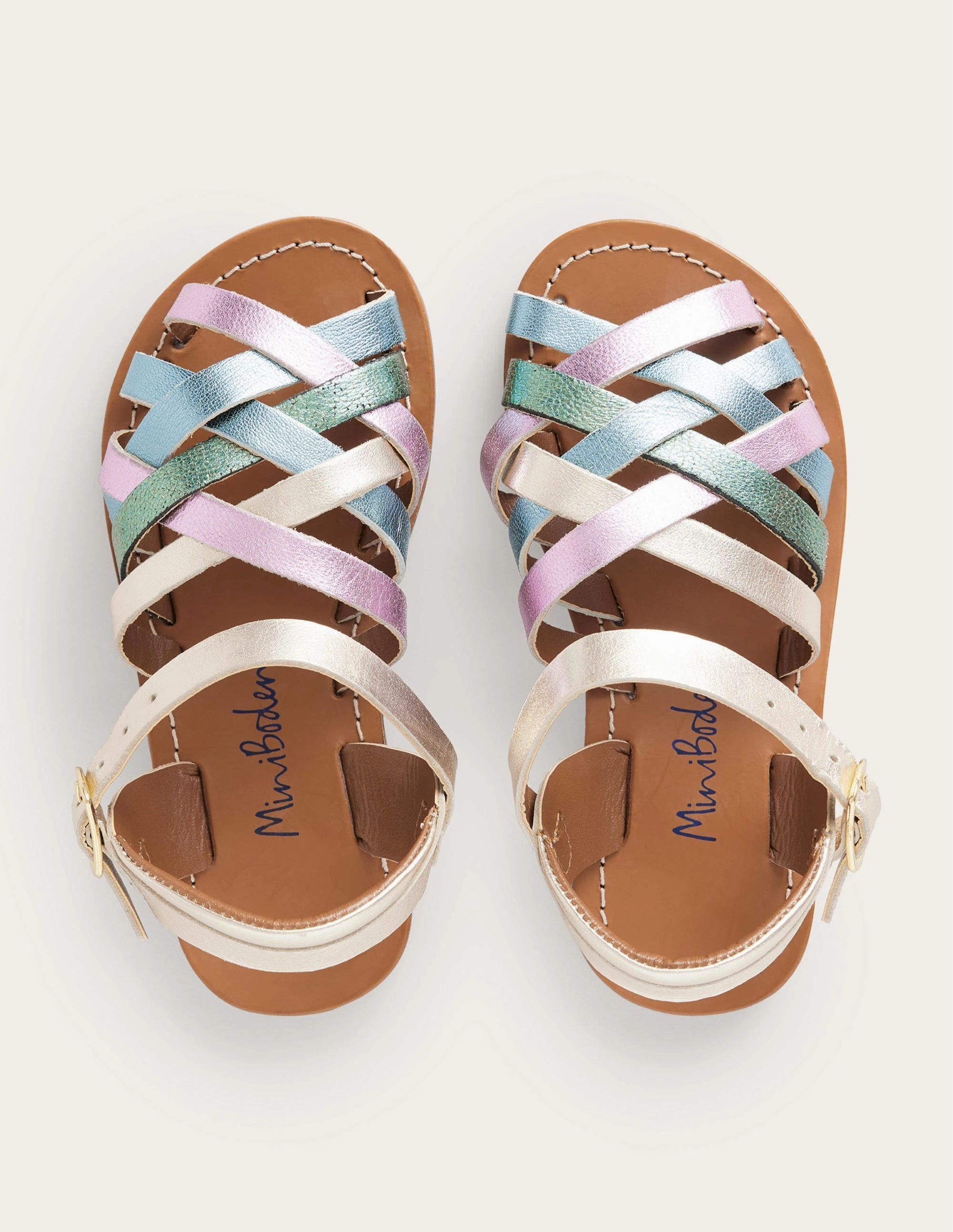 Strappy Sandals-Multi Metallic