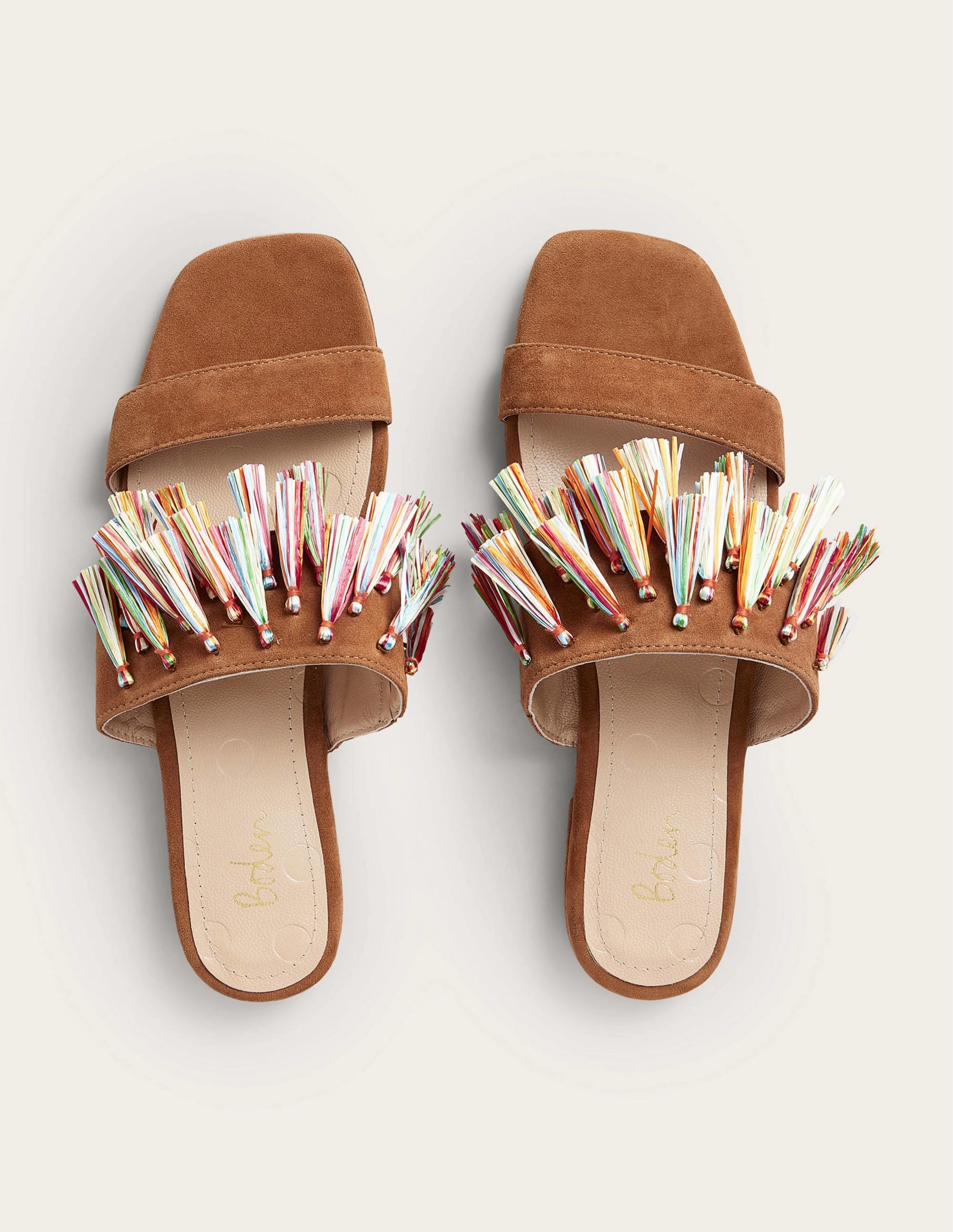 Tassel Suede Sandals-Ginger Snap