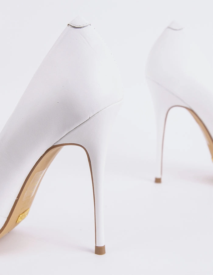 Teeva White Leather