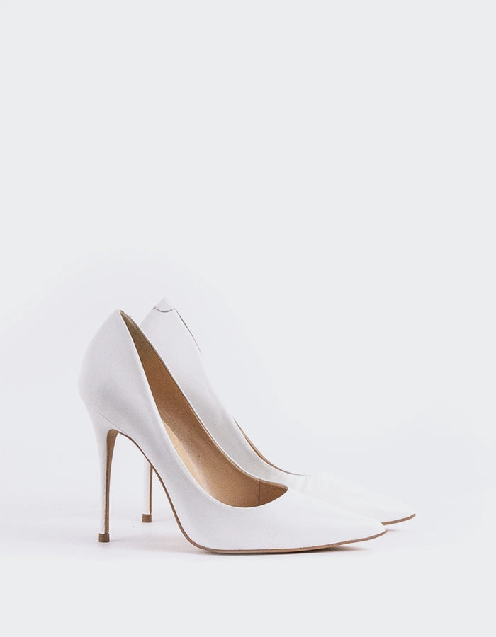Teeva White Leather