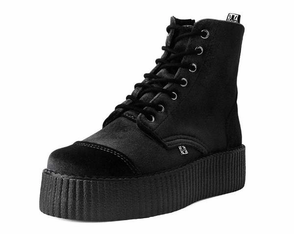 TUK V9758L Black Velvet 7-Eye Viva Mondo Boot