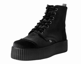 TUK V9758L Black Velvet 7-Eye Viva Mondo Boot
