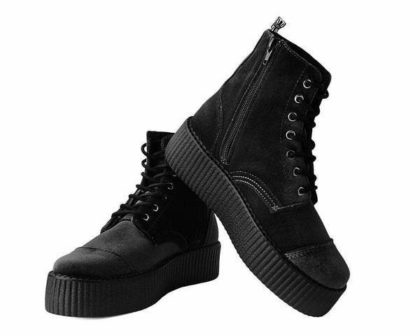 TUK V9758L Black Velvet 7-Eye Viva Mondo Boot