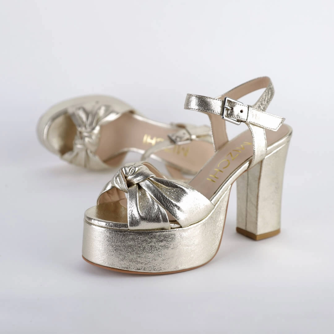 TYRA BELT - gold platform