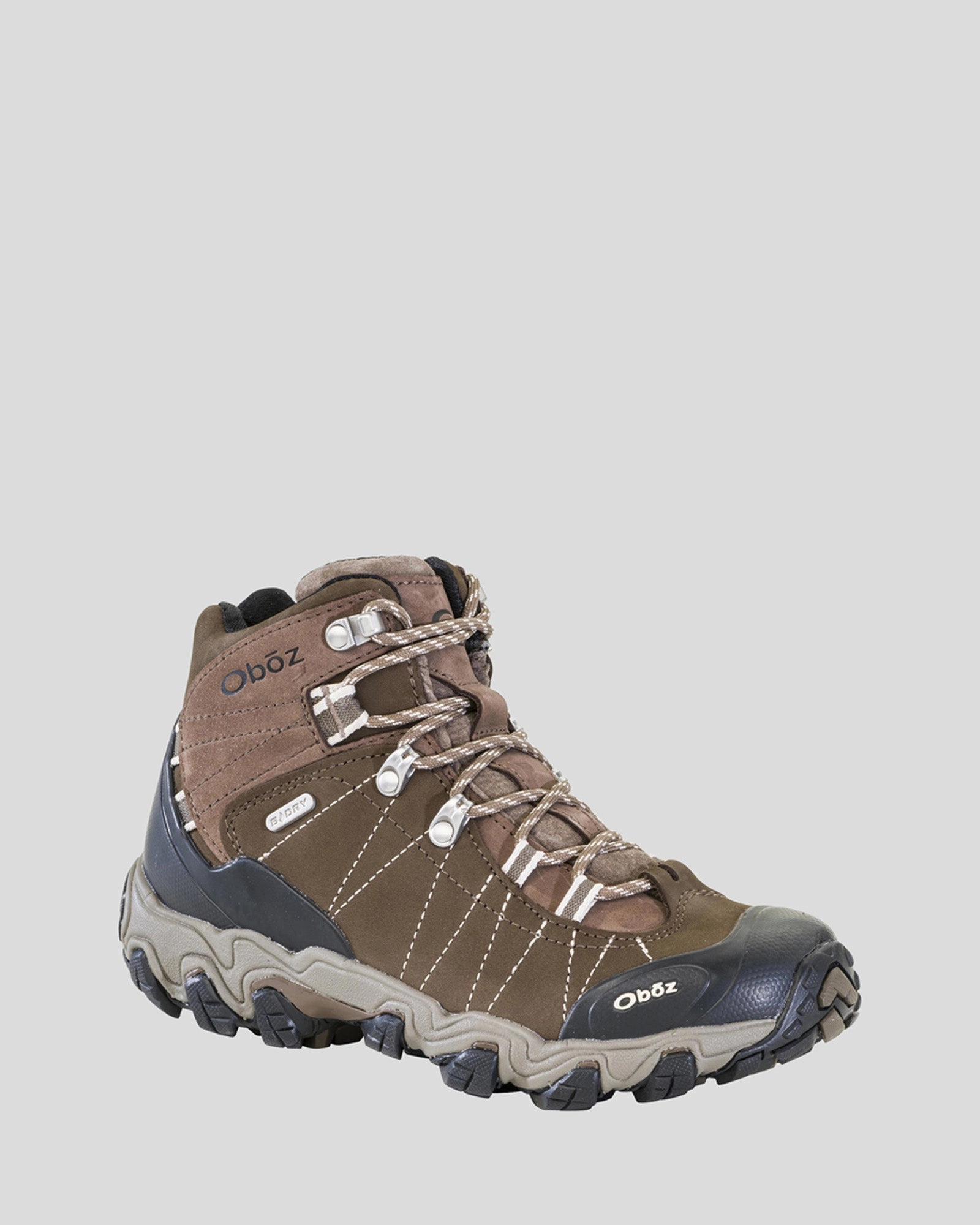 Women's Oboz Bridger Waterproof Mid Hiking Boots Wide - Walnut