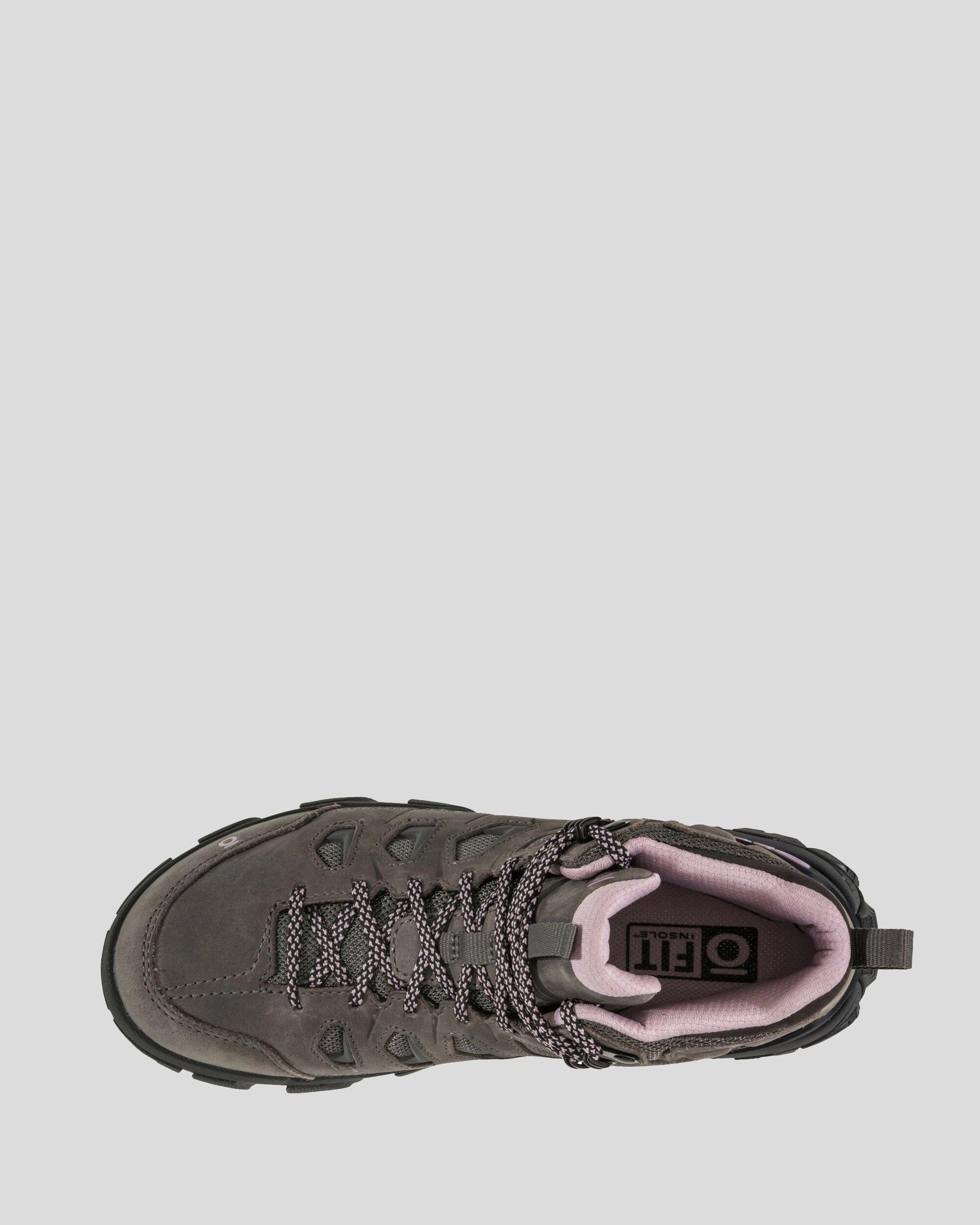 Women's Oboz Sawtooth X Mid Waterproof Hiking Boots - Wide - Charcoal