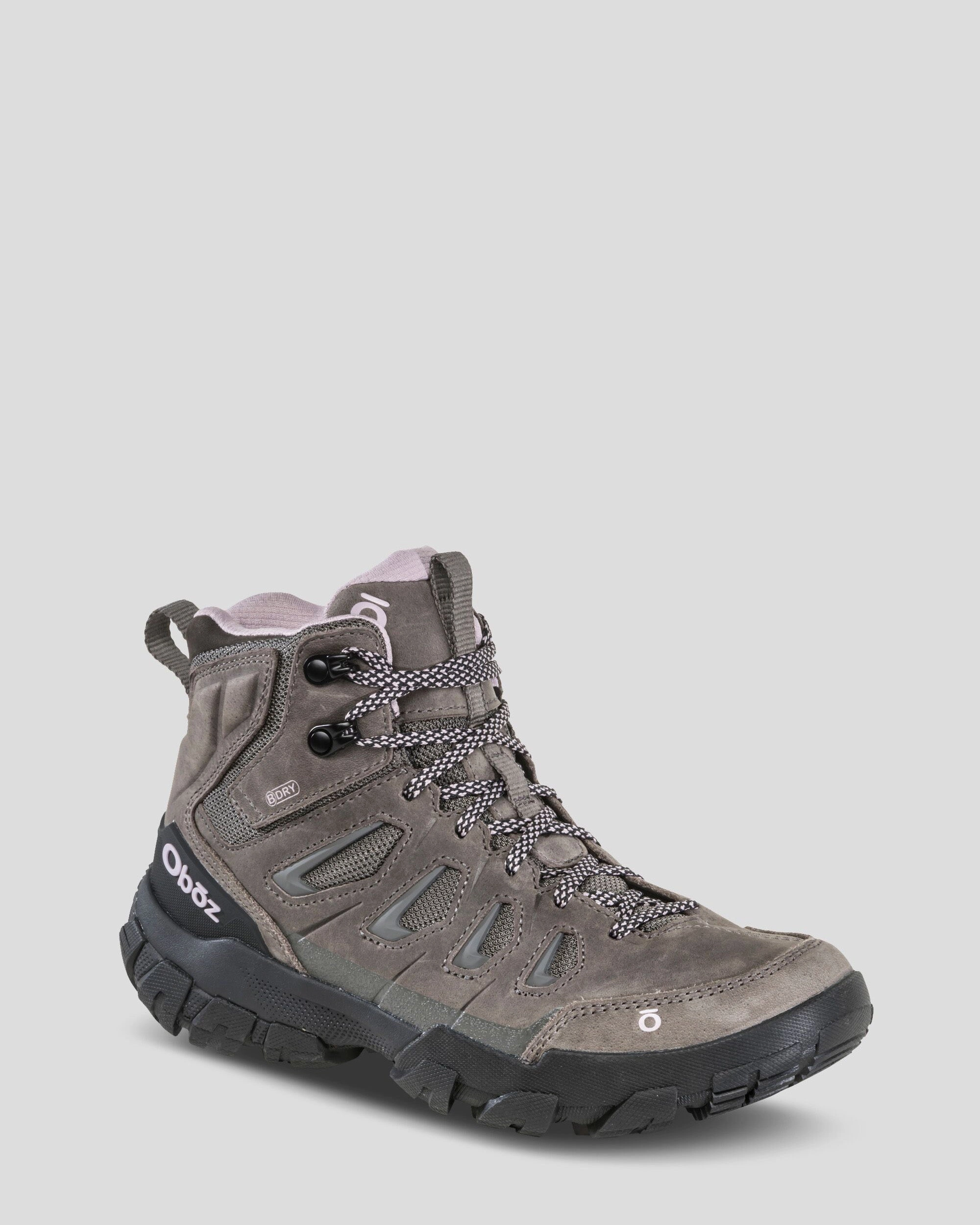 Women's Oboz Sawtooth X Mid Waterproof Hiking Boots - Wide - Charcoal