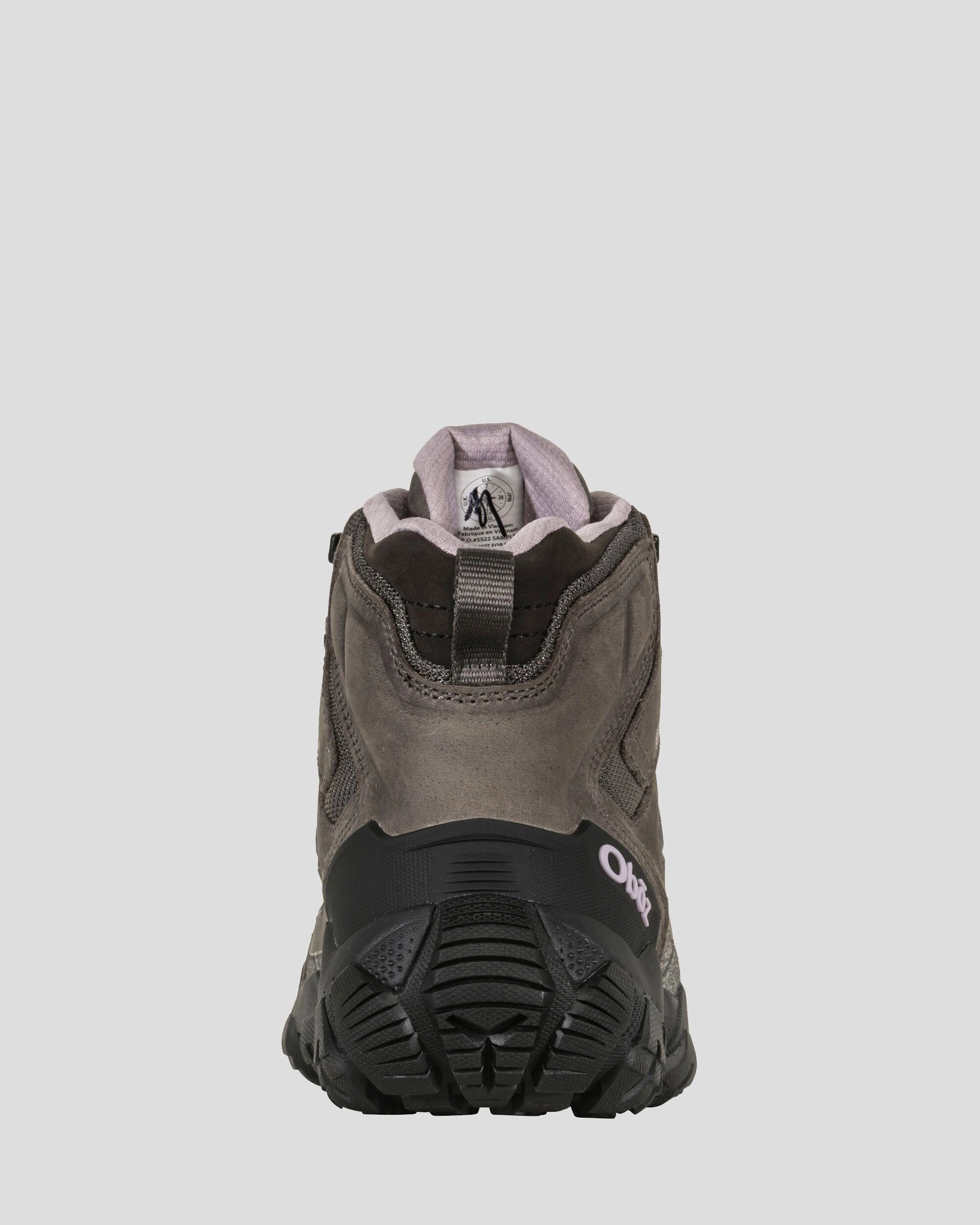 Women's Oboz Sawtooth X Mid Waterproof Hiking Boots - Wide - Charcoal