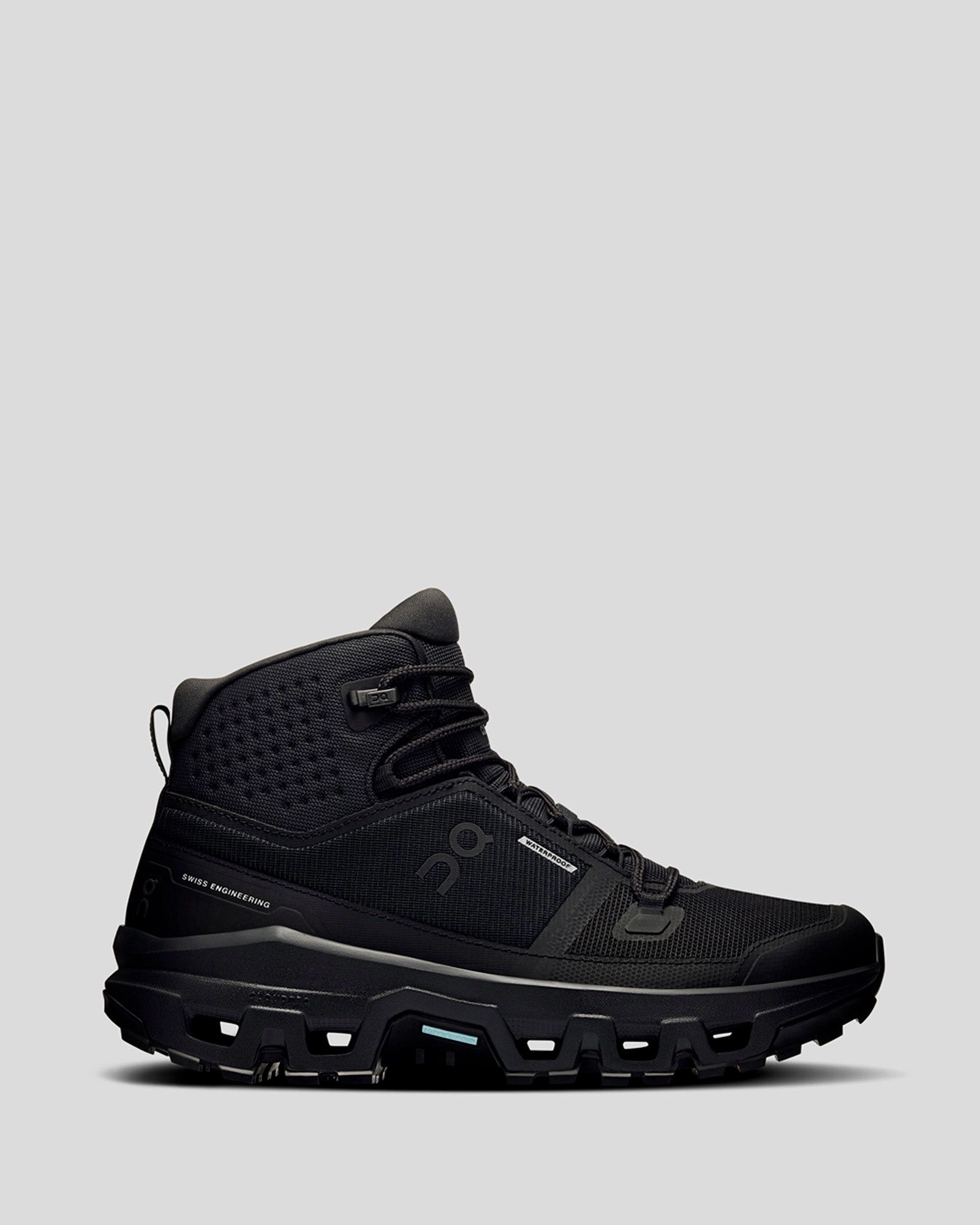 Women's On Running Cloudrock Waterproof Mid Hiking Boots - Black/Black